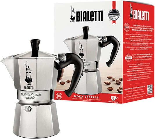 Bialetti Powder Espresso Machine, Silver - MOK6C